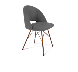 Обеденный стул SHT-ST34 / SHT-S37 (платиново-серый/медный металлик) в Биробиджане