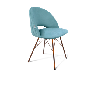Обеденный стул SHT-ST34-1 / SHT-S37 (голубая пастель/медный металлик) в Биробиджане