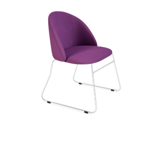 Обеденный стул SHT-ST35 / SHT-S167 (ягодное варенье/хром лак) в Биробиджане