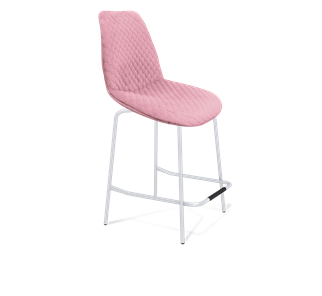 Полубарный стул SHT-ST29-С22 / SHT-S29P-1 (розовый зефир/хром лак) в Биробиджане