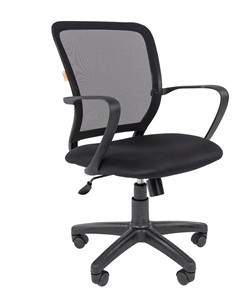 Кресло компьютерное CHAIRMAN 698 black, ткань, цвет черный в Биробиджане
