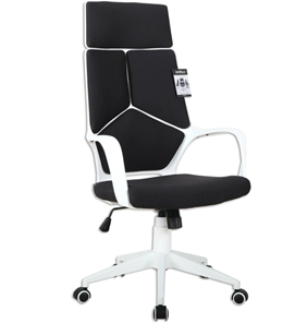 Офисное кресло Brabix Premium Prime EX-515 (пластик белый, ткань, черное) 531812 в Биробиджане