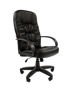Офисное кресло CHAIRMAN 416, экокожа, цвет черный в Биробиджане