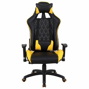 Офисное кресло Brabix GT Master GM-110 (две подушки, экокожа, черное/желтое) 531927 в Биробиджане
