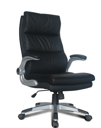 Офисное кресло BRABIX "Fregat EX-510", рециклированная кожа, черное, 530863 в Биробиджане - изображение
