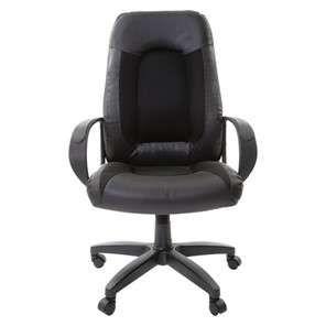 Кресло офисное Brabix Strike EX-525 (экокожа черная, ткань черная, TW) в Биробиджане