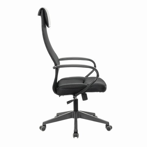 Компьютерное кресло Brabix Premium Stalker EX-608 PL (ткань-сетка/кожзам, черное) 532090 в Биробиджане - изображение 2