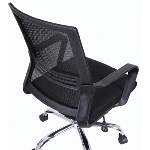 Кресло офисное Brabix Daily MG-317 (с подлокотниками, хром, черное) 531833 в Биробиджане - предосмотр 8