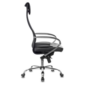 Кресло офисное Brabix Premium Stalker EX-609 PRO (хром, мультиблок, ткань-сетка/экокожа, черное) 532416 в Биробиджане - предосмотр 1