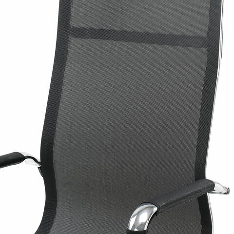 Офисное кресло Brabix Line EX-530 (хром, сетка, черное) 531846 в Биробиджане - изображение 6
