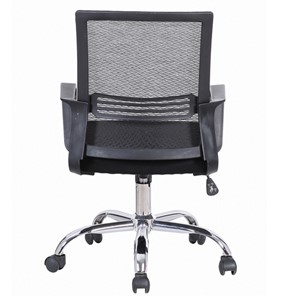 Кресло офисное Brabix Daily MG-317 (с подлокотниками, хром, черное) 531833 в Биробиджане - предосмотр 2