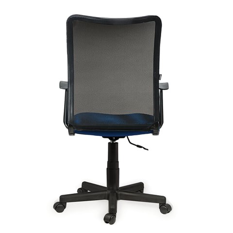 Кресло офисное Brabix Spring MG-307 (с подлокотниками, комбинированное синее/черное TW) в Биробиджане - изображение 3