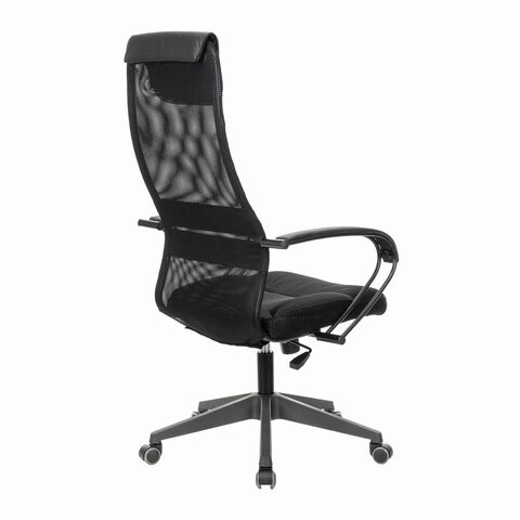 Компьютерное кресло Brabix Premium Stalker EX-608 PL (ткань-сетка/кожзам, черное) 532090 в Биробиджане - изображение 3