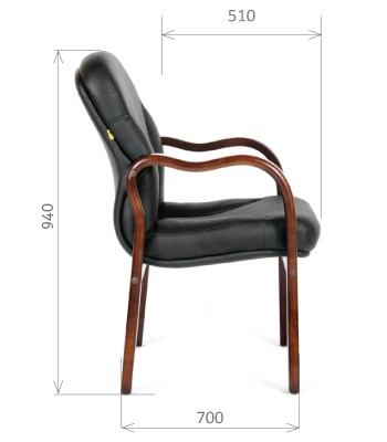 Кресло офисное CHAIRMAN 658 Натуральная кожа черный в Биробиджане - изображение 2