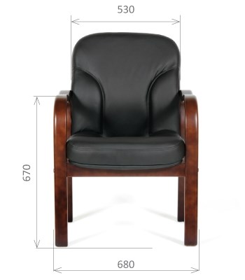 Кресло офисное CHAIRMAN 658 Натуральная кожа черный в Биробиджане - изображение 1