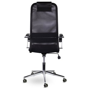 Кресло Brabix Premium Pilot EX-610 CH (хром, ткань-сетка, черное) 532417 в Биробиджане - предосмотр 4