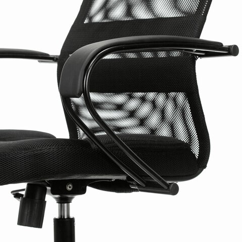 Компьютерное кресло Brabix Premium Stalker EX-608 PL (ткань-сетка/кожзам, черное) 532090 в Биробиджане - изображение 8