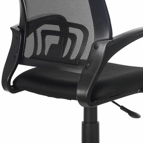 Кресло офисное Brabix Fly MG-396 (с подлокотниками, сетка, черное) 532083 в Биробиджане - изображение 5
