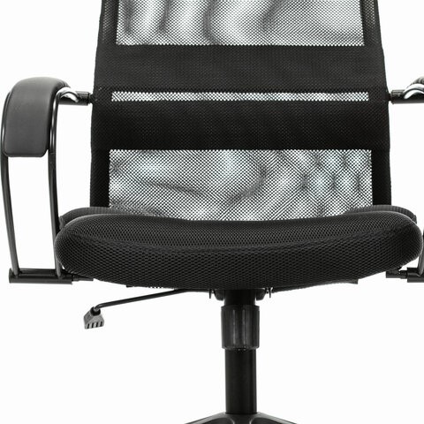 Компьютерное кресло Brabix Premium Stalker EX-608 PL (ткань-сетка/кожзам, черное) 532090 в Биробиджане - изображение 10