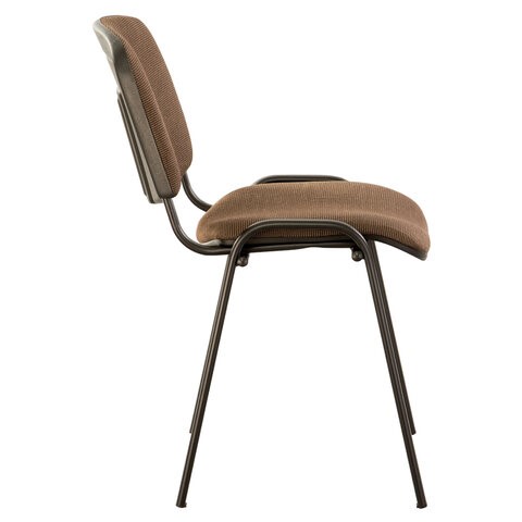 Офисный стул Brabix Iso CF-005 (черный каркас, ткань коричневая) 531973 в Биробиджане - изображение 1