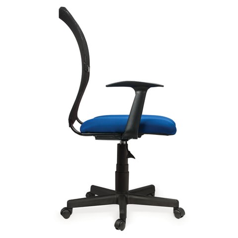 Кресло офисное Brabix Spring MG-307 (с подлокотниками, комбинированное синее/черное TW) в Биробиджане - изображение 1