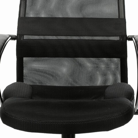 Компьютерное кресло Brabix Premium Stalker EX-608 PL (ткань-сетка/кожзам, черное) 532090 в Биробиджане - изображение 6