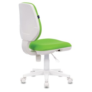 Кресло компьютерное Brabix Fancy MG-201W (без подлокотников, пластик белый, салатовое) 532414 в Биробиджане - предосмотр 3