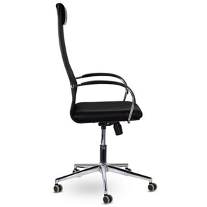 Кресло Brabix Premium Pilot EX-610 CH (хром, ткань-сетка, черное) 532417 в Биробиджане - предосмотр 1
