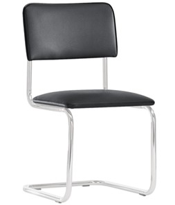 Офисный стул Sylwia chrome P100, кож/зам V4 в Биробиджане - предосмотр