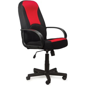 Кресло офисное BRABIX "City EX-512", ткань черная/красная, TW, 531408 в Биробиджане
