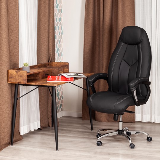 Офисное кресло BOSS Lux, кож/зам, черный, арт.21151 в Биробиджане - изображение 12