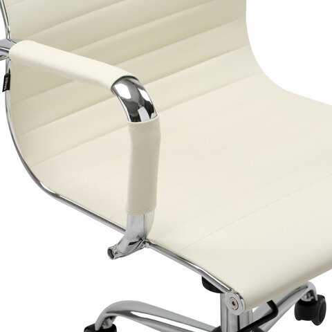 Офисное кресло BRABIX "Energy EX-509", экокожа, хром, бежевое, 531166 в Биробиджане - изображение 7