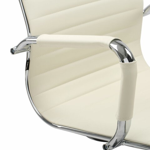 Офисное кресло BRABIX "Energy EX-509", экокожа, хром, бежевое, 531166 в Биробиджане - изображение 8