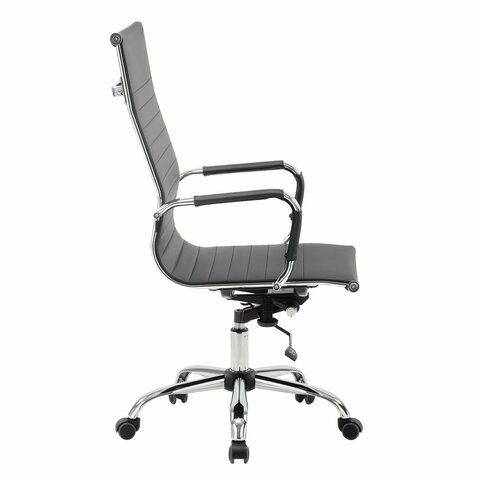 Офисное кресло BRABIX "Energy EX-509", экокожа, хром, черное, 530862 в Биробиджане - изображение 2