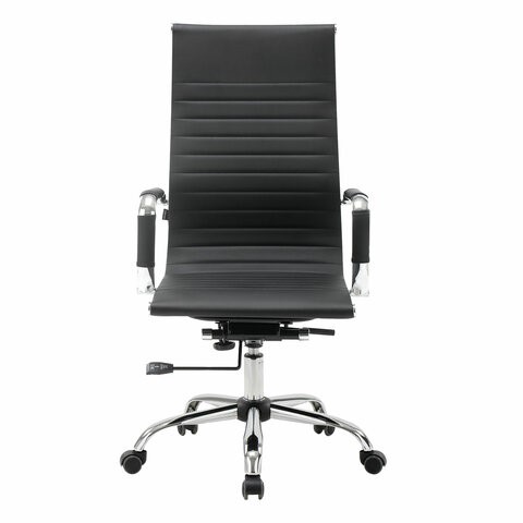 Офисное кресло BRABIX "Energy EX-509", экокожа, хром, черное, 530862 в Биробиджане - изображение 5