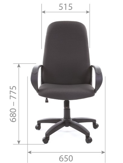 Компьютерное кресло CHAIRMAN 279 JP15-1 черно-серый в Биробиджане - изображение 4