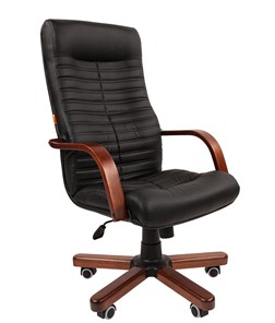 Кресло компьютерное CHAIRMAN 480 WD, экокожа, цвет черный в Биробиджане