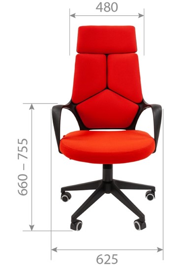Офисное кресло CHAIRMAN 525, серое в Биробиджане - изображение 1