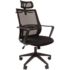 Офисное кресло CHAIRMAN 545 сетка/ткань черный в Биробиджане
