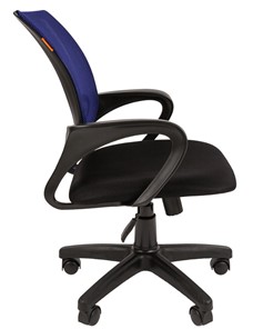 Офисное кресло CHAIRMAN 696 black Сетчатый акрил DW61 синий в Биробиджане - предосмотр 2