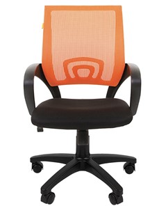 Офисное кресло CHAIRMAN 696 black Сетчатый акрил DW66 оранжевый в Биробиджане - предосмотр 4