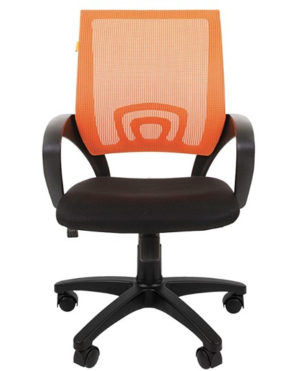 Офисное кресло CHAIRMAN 696 black Сетчатый акрил DW66 оранжевый в Биробиджане - изображение 4