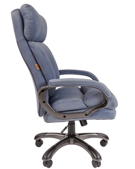 Компьютерное кресло CHAIRMAN HOME 505, велюр голубое в Биробиджане - изображение 4