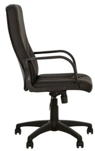Компьютерное кресло MANAGER (PL64) экокожа ECO-30, черная в Биробиджане - предосмотр 2