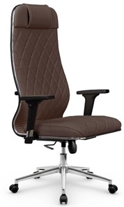 Офисное кресло Мetta L 1m 40M/2D Infinity Easy Clean (MPES) топган OMS, нижняя часть 17853 темно-коричневый в Биробиджане