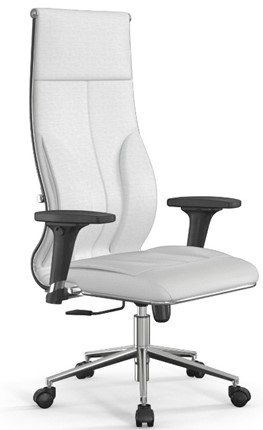 Кресло офисное Мetta L 1m 46/2D Infinity Easy Clean (MPES) топган OMS, нижняя часть 17853 белый в Биробиджане - изображение