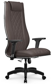 Кресло офисное МЕТТА L 1m 50M/2D Infinity Easy Clean топган OMS, нижняя часть 17859 темно-коричневый в Биробиджане