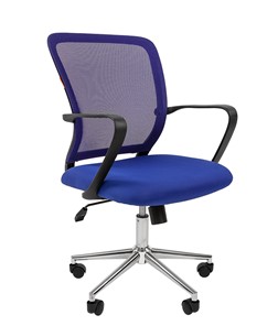 Офисное кресло CHAIRMAN 698 CHROME new Сетка TW-05 (синий) в Биробиджане
