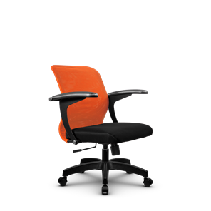 Офисное кресло SU-M-4/подл.160/осн.001, Оранжевый/Черный в Биробиджане