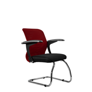 Офисный стул SU-M-4/подл.160/осн.007, Бордовый/Черный в Биробиджане